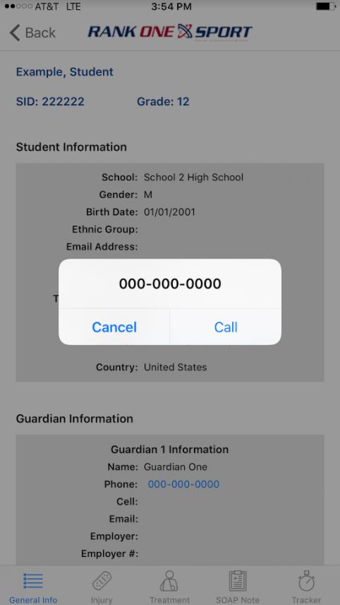 Additional profile information when scrolling