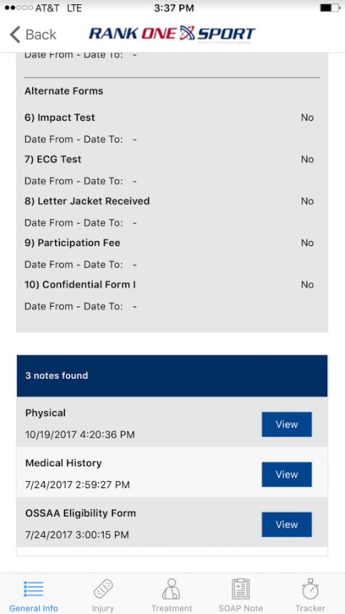 Full form document displayed on screen