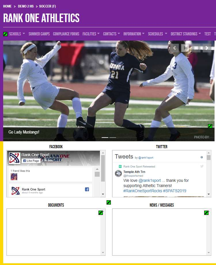 Select sport with correct gender