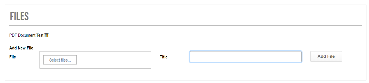 Adding a file to a custom page