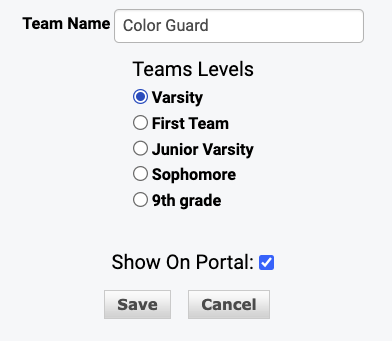 Sports Facilities page
