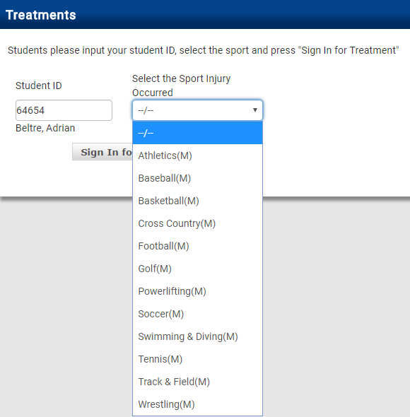 Student Sign In Page with sign-in option selection