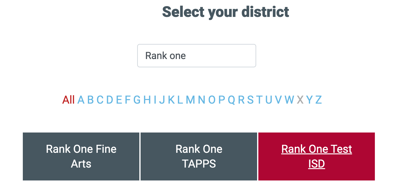 District search page