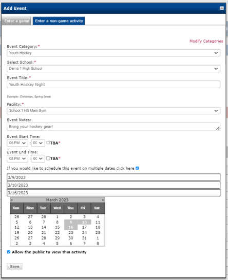 Step 4 - Assign existing category to campus